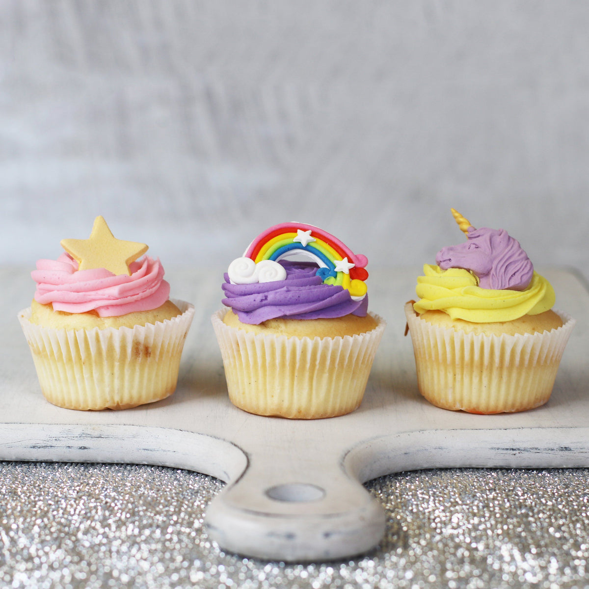 Rainbow and Unicorn Regular Gift Box-The Cupcake Queens