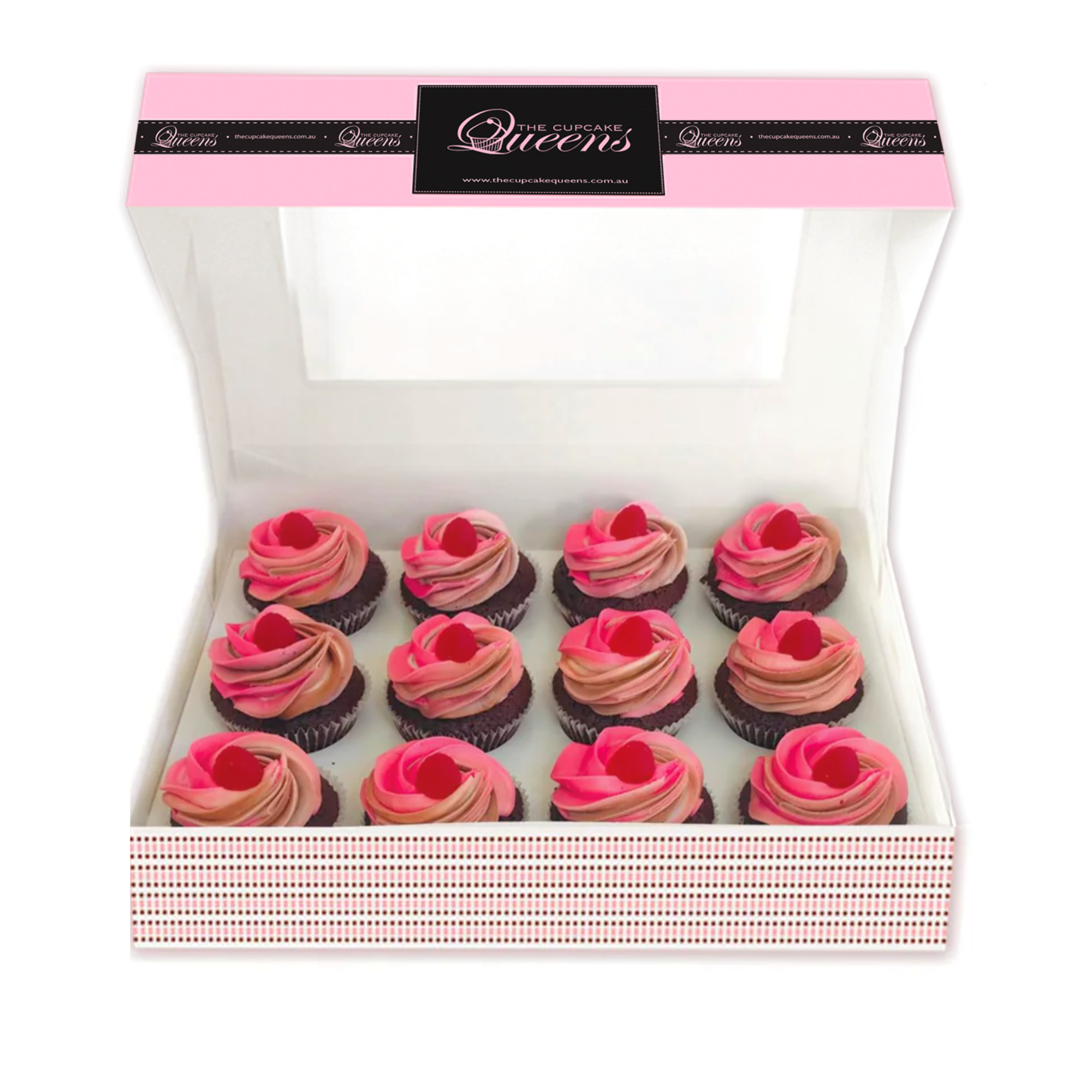 Raspberry Ripple Regular Gift Box-The Cupcake Queens