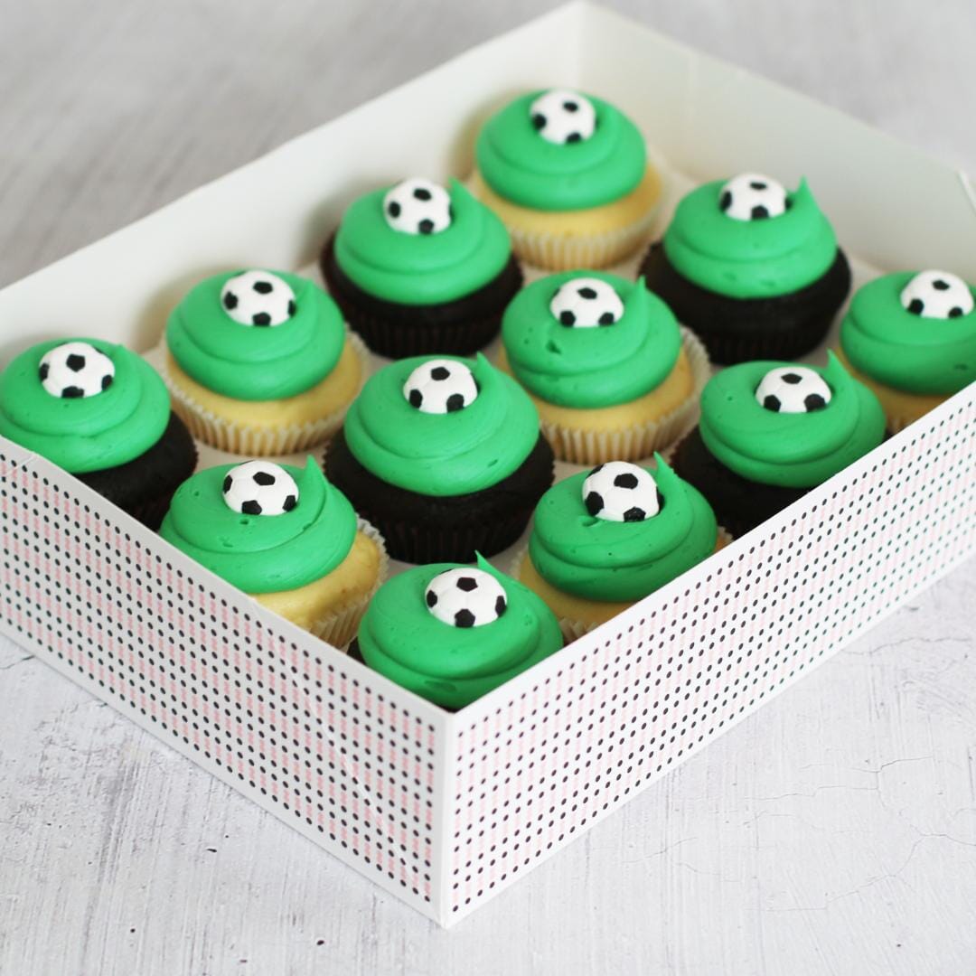 Soccer Goals Regular Gift Box-The Cupcake Queens