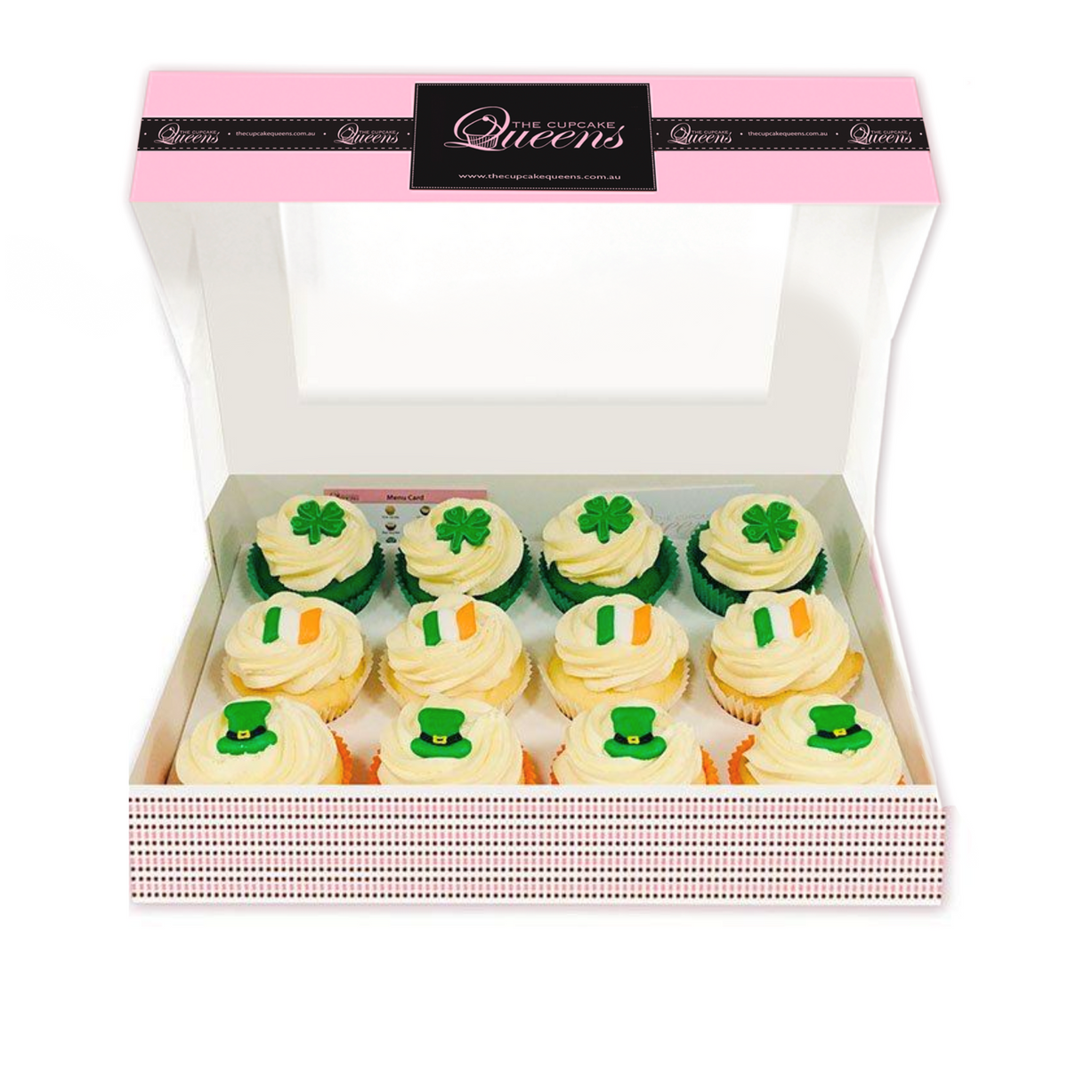 St Patrick&#39;s Day Regular Gift Box-The Cupcake Queens