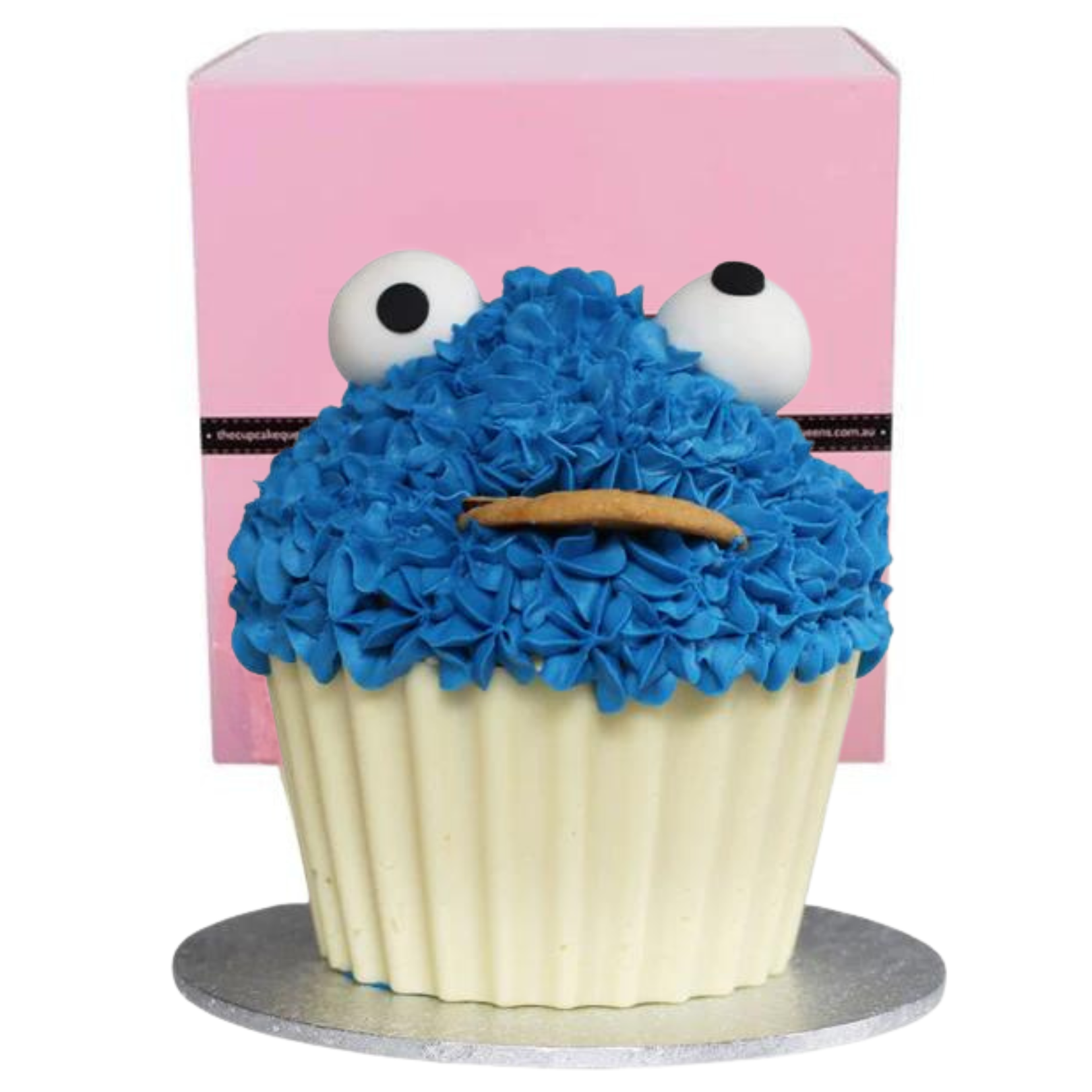 The Cookie Monster Giant Cupcake Cake-The Cupcake Queens