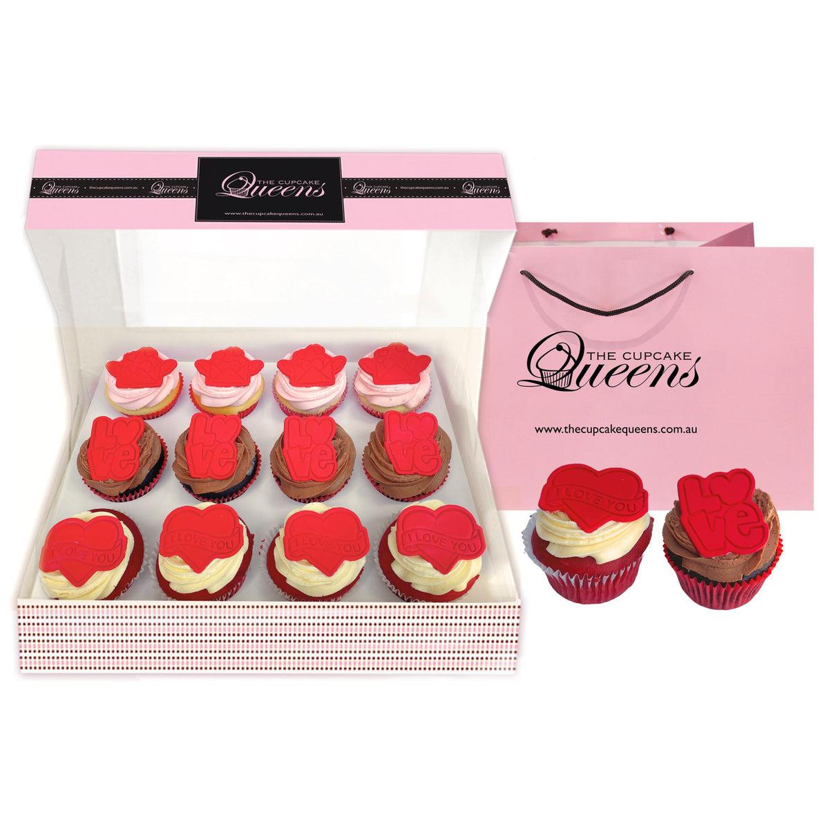 Valentine&#39;s Giftbox The Cupcake Queens 