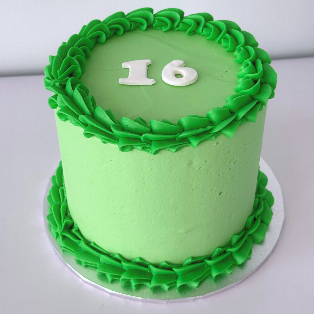 Vintage Round Cake - Green-The Cupcake Queens