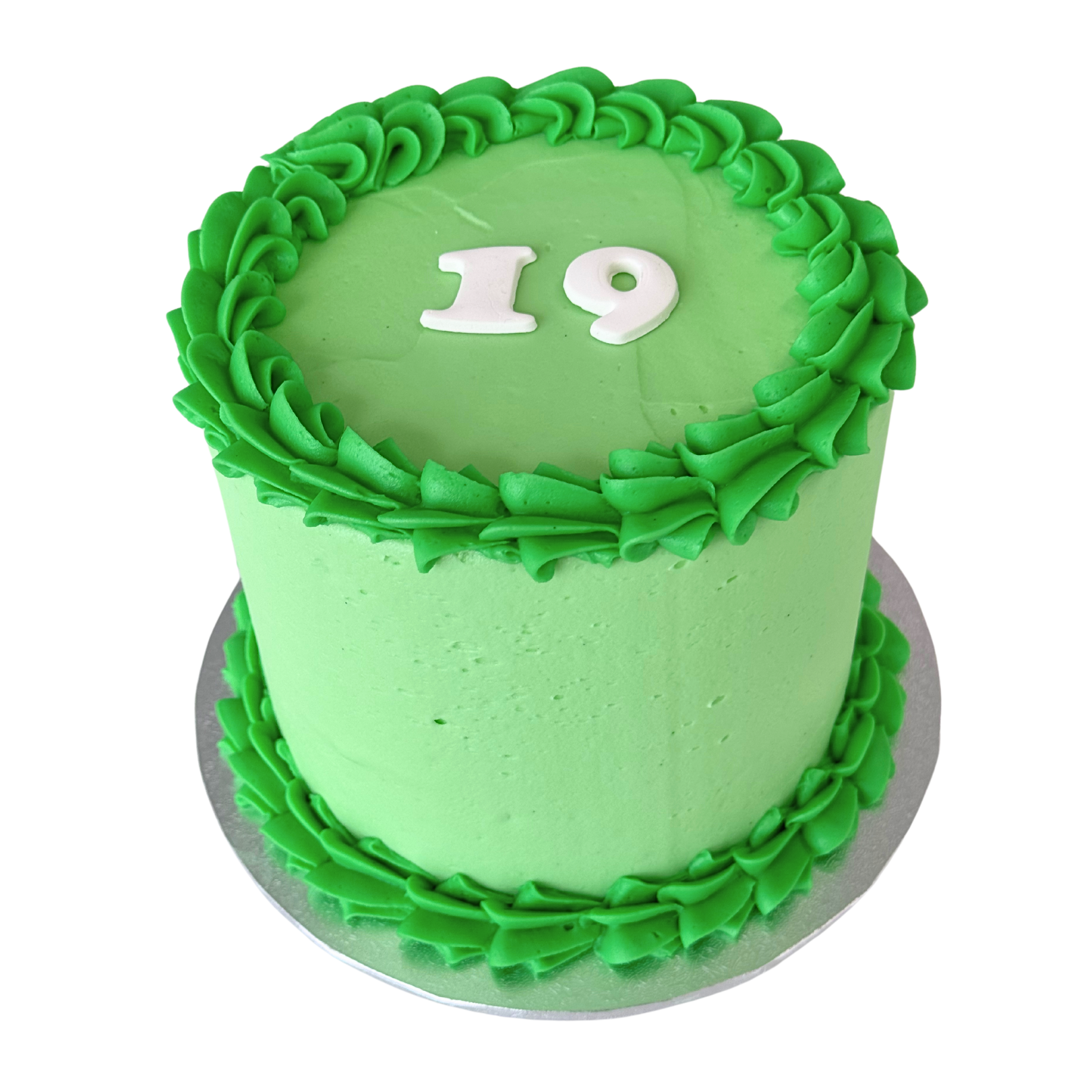 Vintage Round Cake - Green-The Cupcake Queens