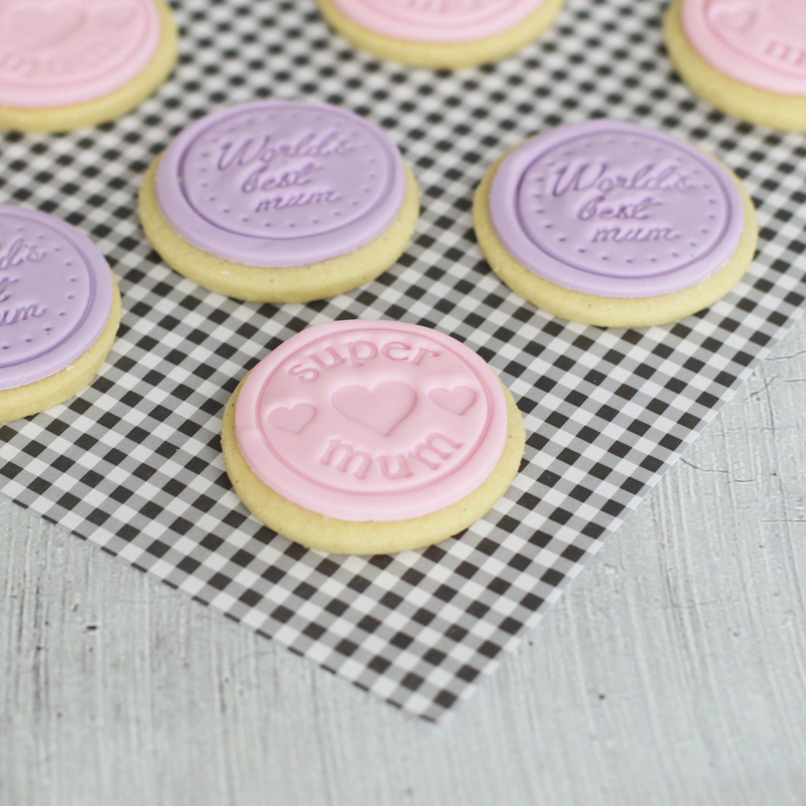 Super Mum + World's Best Mum Shortbread Cookies Special Occasion The Cupcake Queens 