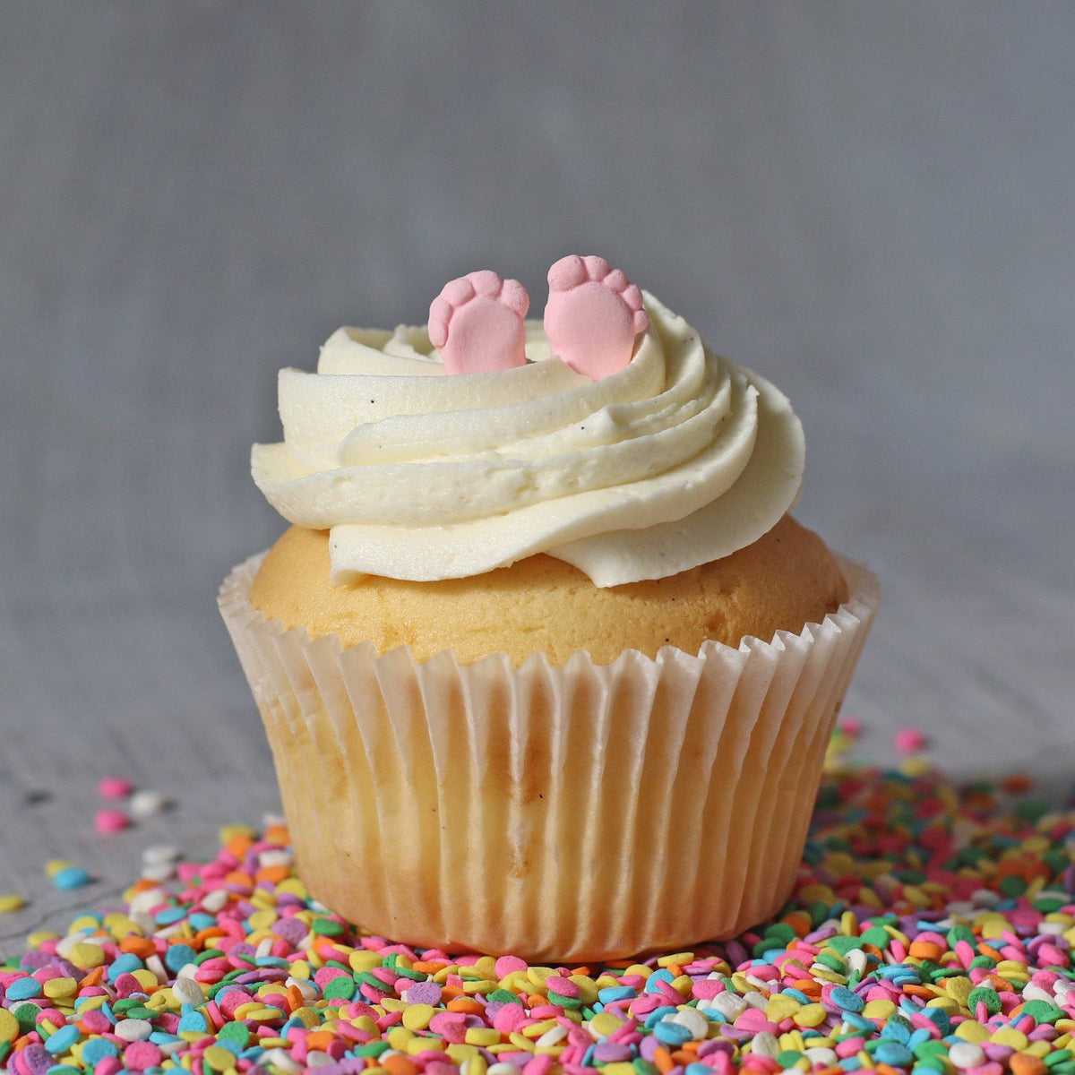 Baby Pink Feet Cupcakes The Cupcake Queens 
