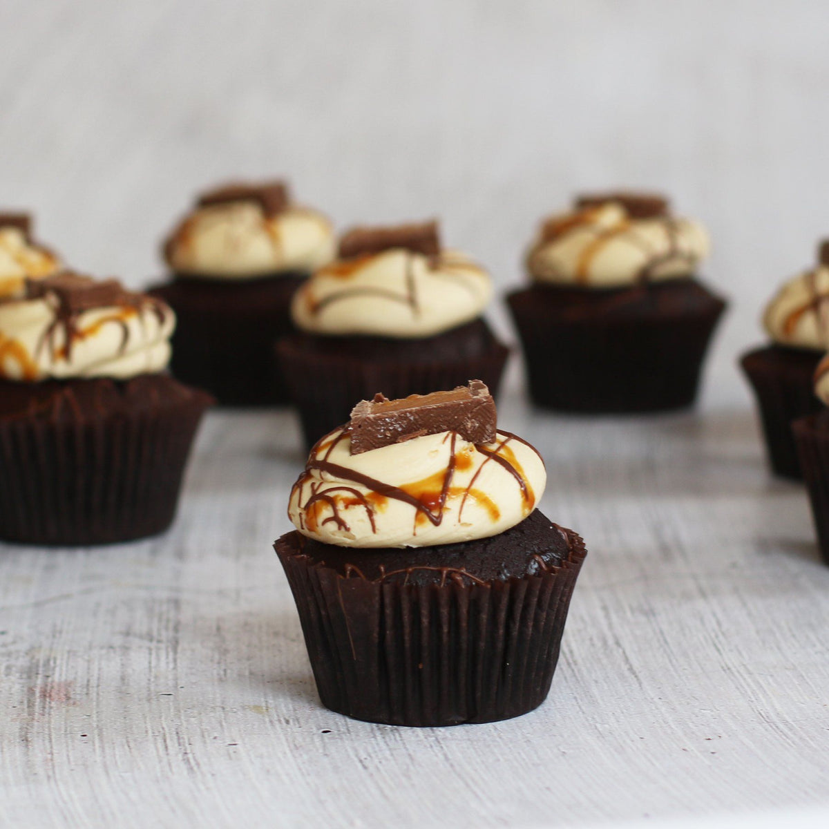 Choc Caramel Cupcake | March Flavour of Month Cupcakes The Cupcake Queens 