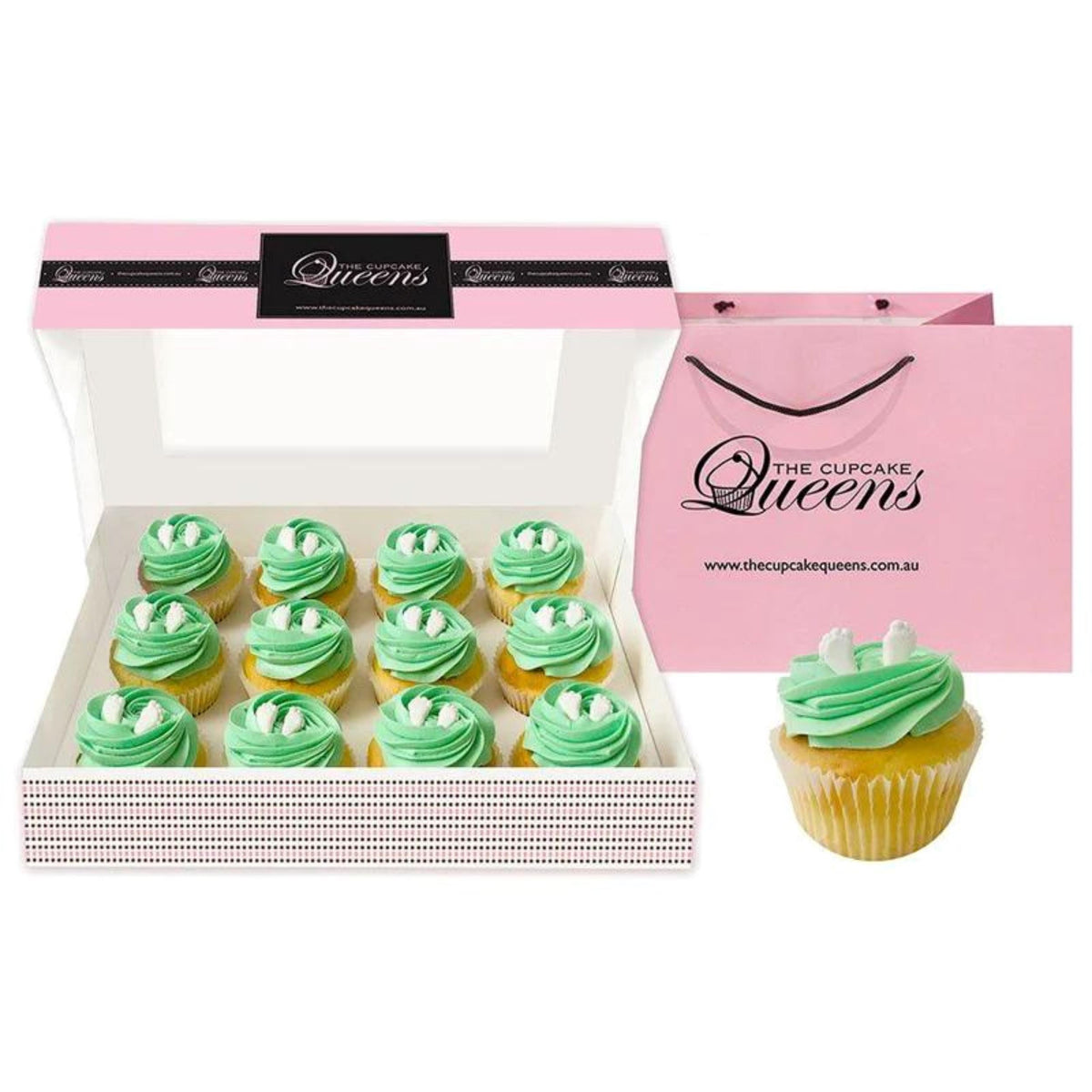 Baby Green Deluxe Cupcakes The Cupcake Queens 