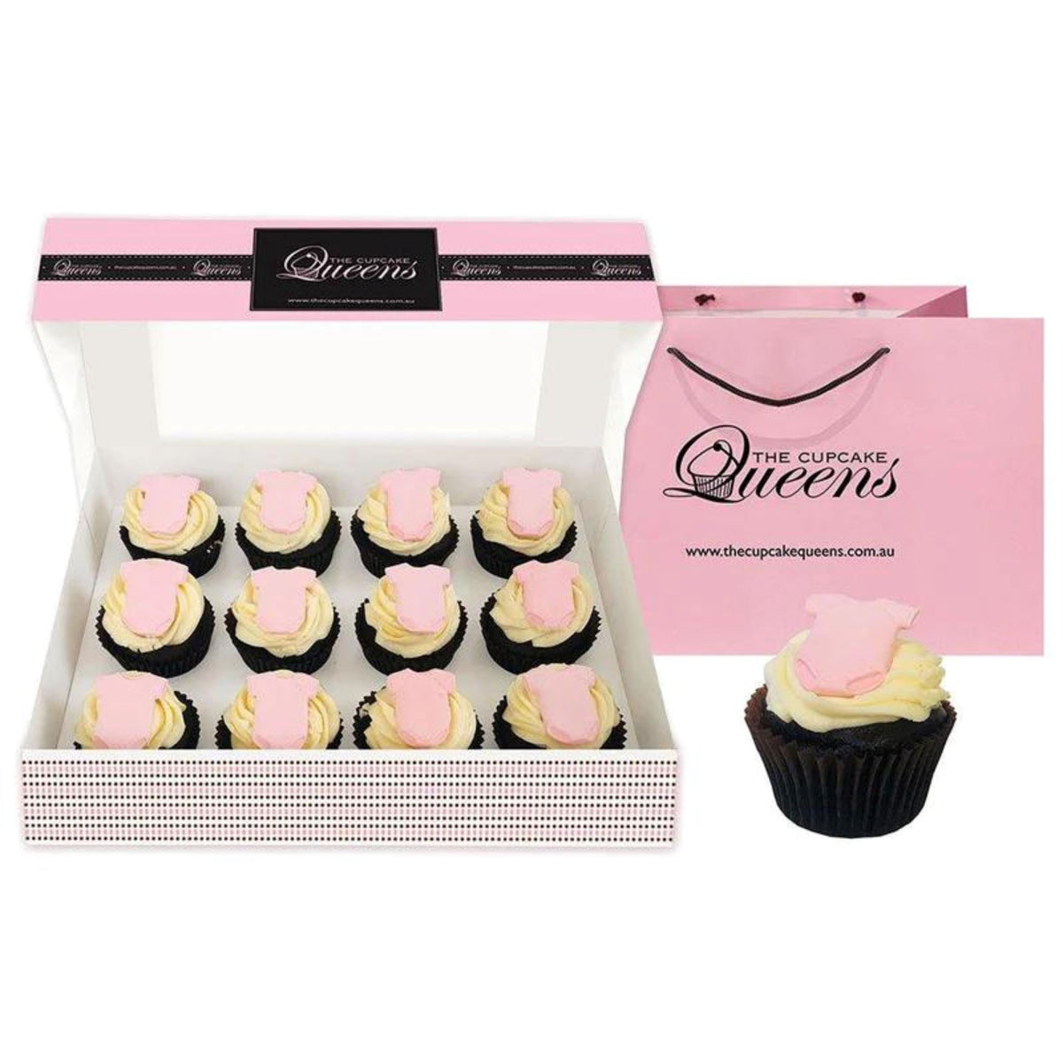 Baby Pink Jumpsuit Gluten Friendly Cupcakes The Cupcake Queens 