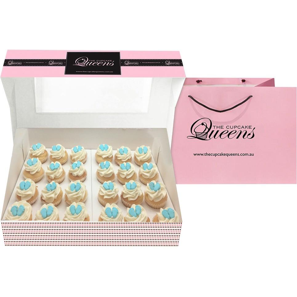 Mini Baby Feet - Blue Cupcakes The Cupcake Queens 