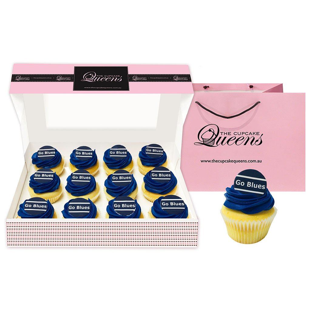 Go Blues - Football Cupcakes Cupcakes The Cupcake Queens 
