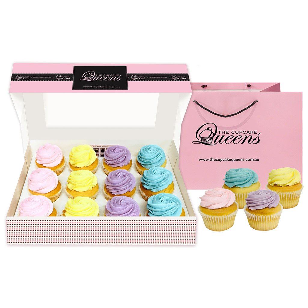Pastel Regular Gift Box Cupcakes The Cupcake Queens 