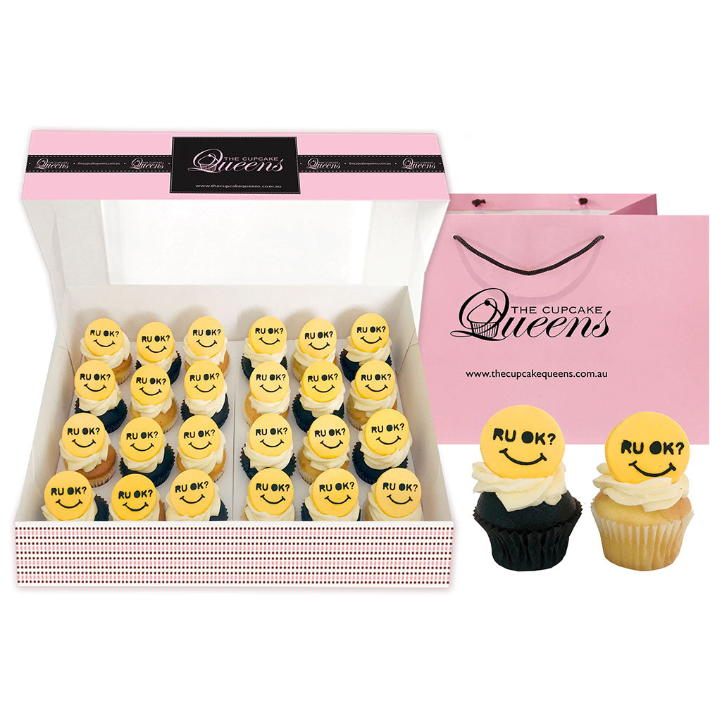 R U OK Mini Cupcake Box Cupcakes The Cupcake Queens 