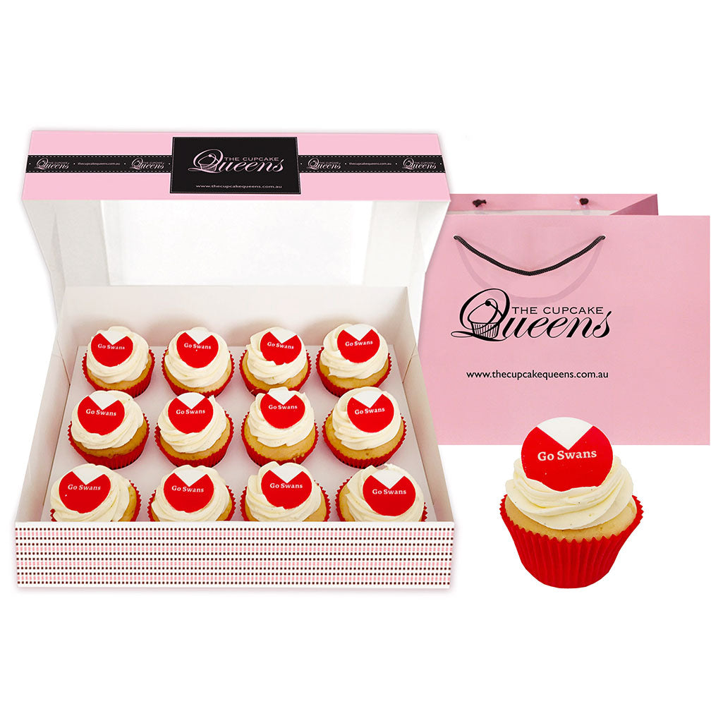 Go Swans - Football Cupcakes Cupcakes The Cupcake Queens 