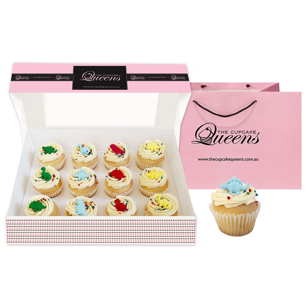 Dinosaur Vanilla Gift Box Cupcakes The Cupcake Queens 