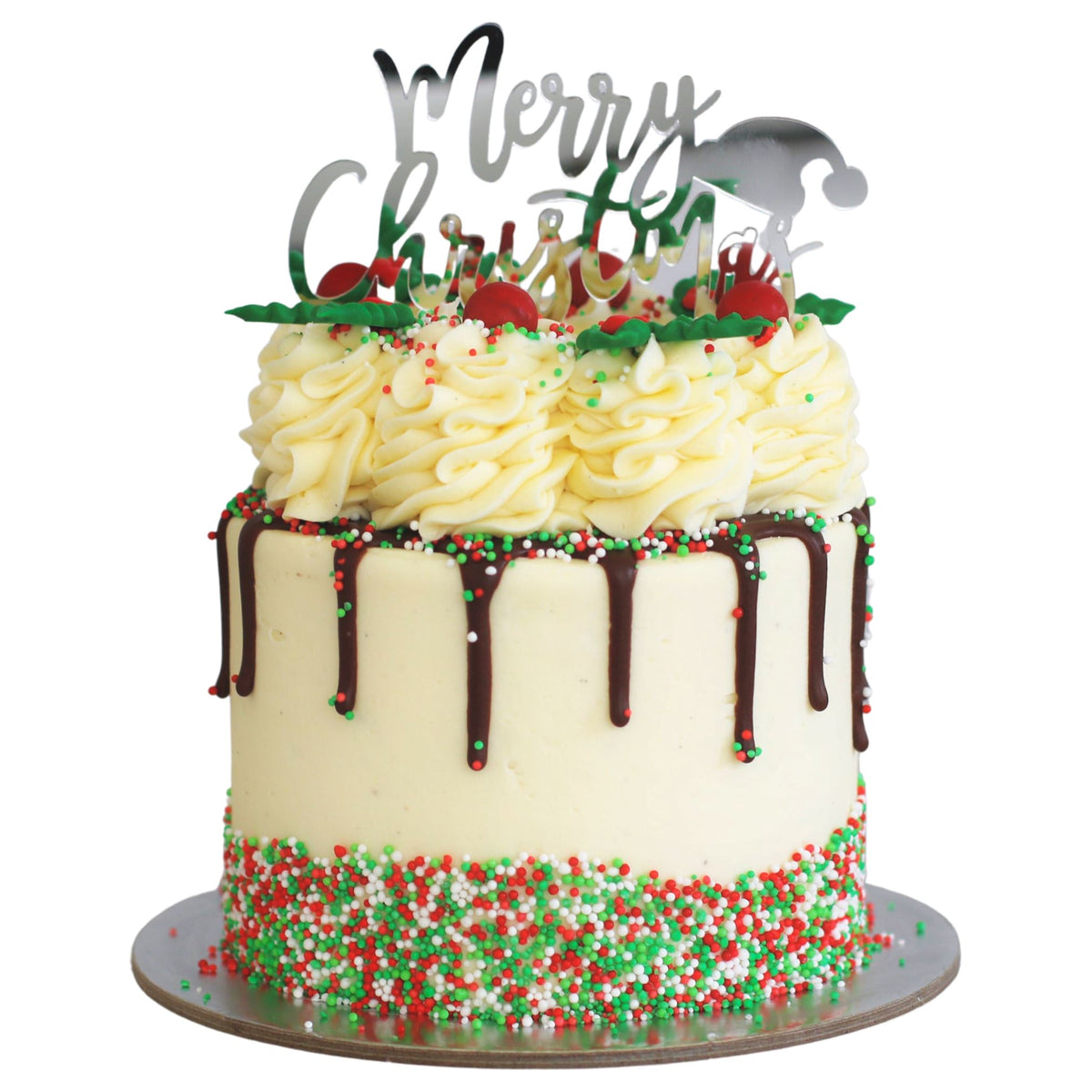 Christmas Drip Cake Cakes The Cupcake Queens 