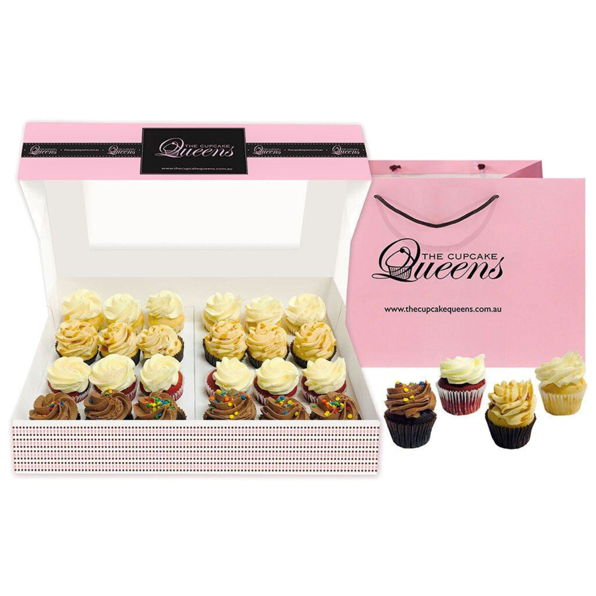 Mini Top Four Cupcakes Online Boxes The Cupcake Queens 